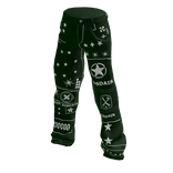 Disdain Canvas Star Icon Pants - Green