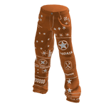 Disdain Canvas Star Icon Pants - Orange
