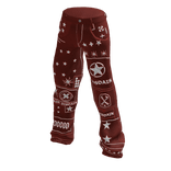 Disdain Canvas Star Icon Pants - Red