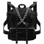 Distressed Backpack Black