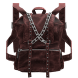 Distressed Backpack Red