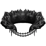 Distressed Beaded Neck Fur