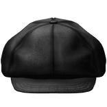 Distressed Black Beret Cap