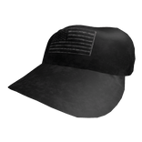 Distressed Black Out Tactical Patch Trucker Cap