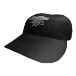 Distressed Black Out Tactical Patch Trucker Cap