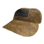 Distressed Desert Tan Tactical Patch Trucker Cap