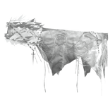 Distressed Fur Vkei White Waist Wrap | Gaian