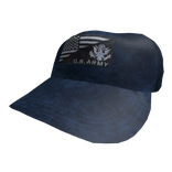 Distressed Navy Blue Tactical Trucker Cap