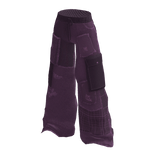 Distressed Patchwork Super Baggy Jeans - Pink