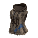 Distressed Sleeveless Hoodie