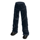 Distressed Star Jeans