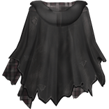 Distressed Torn Cape