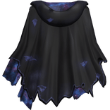 Distressed Torn Cape