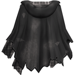 Distressed Torn Cape