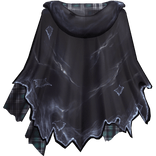 Distressed Torn Cape