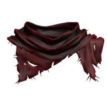 Distressed Torn Scarf - Red