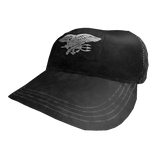 Distressed Urban Black Tactical Trucker Cap
