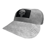 Distressed Urban White Tactical Patch Trucker Cap