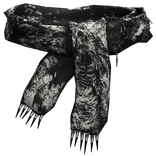 Distressed White Archive Emo Neck Scarf