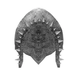 Distressed White Spikey Emo Grunge Hood