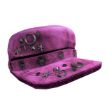 Distressed Y2K Grunge Chrome Cadet Cap (pink)