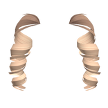 Diva Curly Pigtails in Blonde