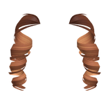 Diva Curly Pigtails in Ginger