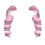 Diva Curly Pigtails in Pink