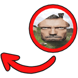 Doctor House Red Pointing Meme Circle