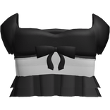 doll ribbon cute shirt dress black and white