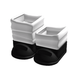 ♡‿ doll shoes with leg warmers in black