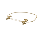 Dollar Sign Bling Necklace Gold