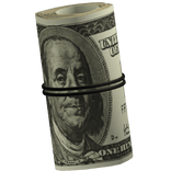 Dollars Bills Money Roll - Back