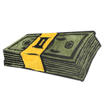 Dollars In A Band Rug