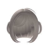 ꒰ dollette bob with small pigtails ash light brown