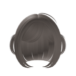 ꒰ dollette bob with small pigtails in ash brown