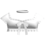 🤍 dollette frilly top w collar white