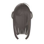 ꒰ dollette hair with small pigtails in ash brown