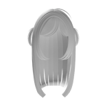 ꒰ dollette hair with small pigtails in white