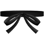 ♡ : dollette ribbon chocker in black