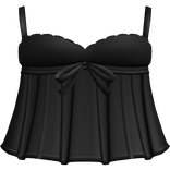♡ : dollette ruffled dress in black