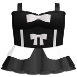 dolly lace heart bow dress in pink and black