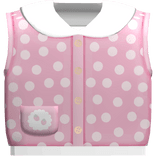 ♡ dolly strawberry vest with collar and polkadots 