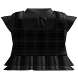 dolly uniform dress in black plaid