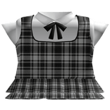 dolly uniform dress in white plaid