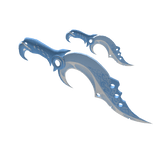 Double Blue Pastel Kujang Daggers