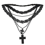 Double Cross Necklace 3.0 Black