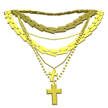 Double Cross Necklace 3.0 Gold