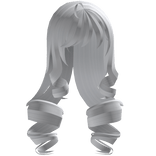 Double Curly Kawaii Swirls (White)