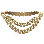 double layered chain necklace